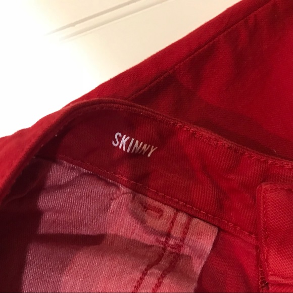 Banana Republic Skinny Red Jeans, Size 27 - Picture 5 of 7